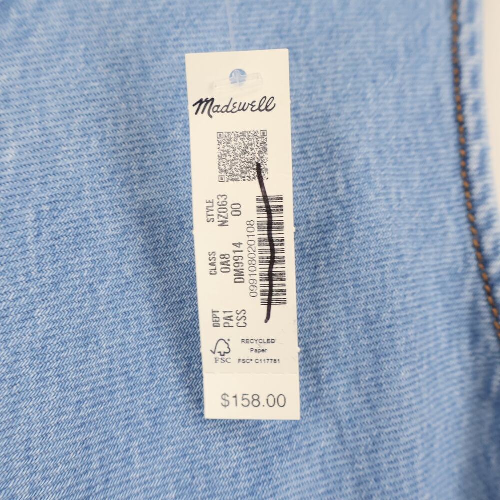 Madewell Seamed Maxi Dress in Airy Denim Clean Soft Sky Blue Size 00 NWT - Picture 5 of 8